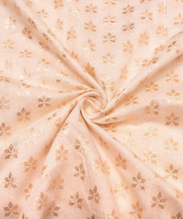 Dyeable Chanderi Jacquard Fabric